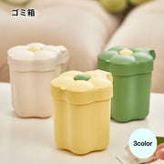 ゴミ箱 ミニ箱 インテリア小物 花型 フラワー グリーン ホワイト 卓上 小物収納 ダストボックス 小型ゴミ箱 蓋付き おしゃれ 可愛い 収納ボックス