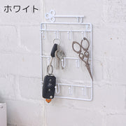 ウォールフック 11連 壁面フック 小物掛け 壁掛け 壁面収納 鍵 キー 吊り下げ ひっかけ 玄関 整理 片付け 省スペース おしゃれ