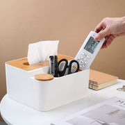 ティッシュケース ティッシュボックス 単品 卓上 蓋付き リモコンラック 化粧品収納 小物立て 多機能 北欧風 可愛い ナチュラル シンプル おしゃれ キッチン オフィス 寝室 リビングルーム 生活雑貨 青 白
