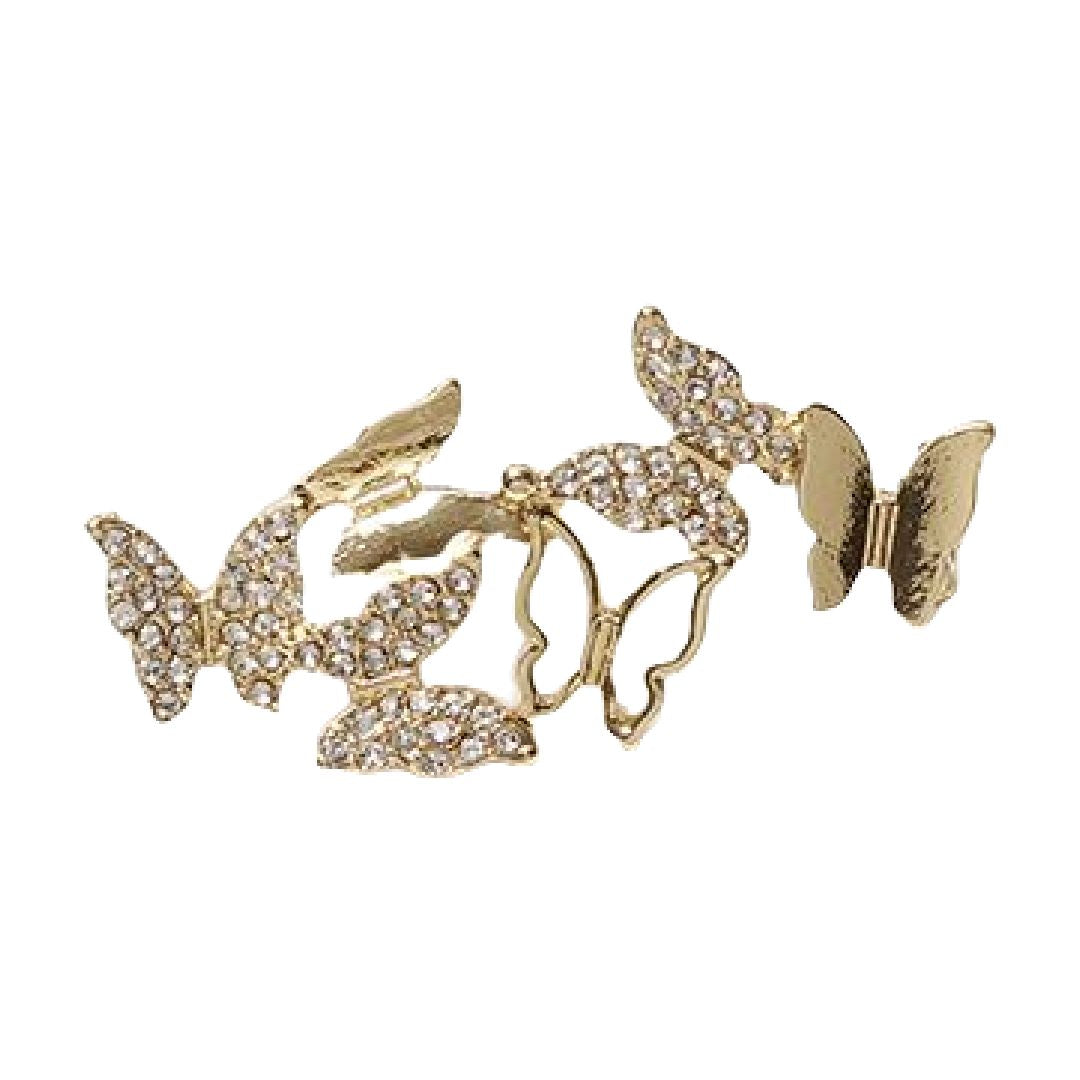 シューピアス シューズピアス シューパーツ シューズアクセサリー レディース メンズ ゴールド×蝶 バリエーション画像