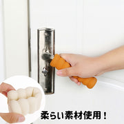 ドアノブカバー グリップクッション 衝突防止 静電気防止 怪我防止 汚れ防止 傷防止 レバー ハンドル 指はさみ防止 子供部屋 老人 やわらか ソフト  滑り止め 安全対策 取り付け簡単 シンプル 握力 介護 インテリア雑貨 扉 ベージュ 緑 ブラウン ピンク 紫