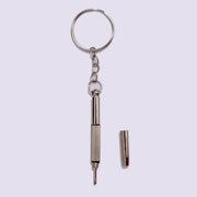 ミニドライバー 2本セット 3in1 キーホルダー プラス マイナス 六角 マルチ 締付工具 ネジ回し 眼鏡 サングラス 修理 小型 コンパクト 携帯 便利