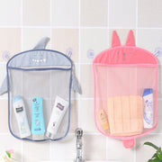 ウォールポケット 小物収納ネット おもちゃ収納ネット お風呂片付け メッシュ 吸盤 取付簡単 化粧品 浴室 整理 清潔 バス 衛生的 水はけ 水切り 子ども 子供 赤ちゃん