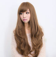 フルウィッグ 全頭かつら ロング レディース カール 巻き髪 前髪 自然 ナチュラル つけ毛 ヘアアレンジ ゆるふわ 小顔効果 ヘアアクセサリー 可愛い カツラ 女性 コスプレ イメチェン おしゃれ