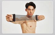 エキスパンダー 5連 チューブ 取り外し可能 スポーツ フィットネス トレーニング スポーツ器具 エクササイズグッズ 筋トレ トレーニング ジム 運動 胸筋 上腕二頭筋 広背筋 腹筋 上半身 グリップ 伸縮性 伸びる 負荷 シンプル 自宅