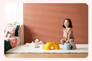 子供用スツール キッズローチェア 子供用椅子 キッズチェア いす イス 踏み台 ロータイプ カラフル かわいい こども 半円形