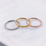 指輪 リング ピンキーリング サージカルステンレス レディース アクセサリー 金属アレルギー対応 マット シンプル おしゃれ きれいめ 女性用 プレゼント ギフト stl