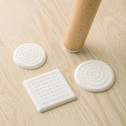 椅子脚パッド 椅子脚キャップ 4個セット 床保護マット 粘着式 丸型 角型 5cm 6cm 傷防止 騒音対策 防音 滑り止め シリコン イス テーブル ソファ