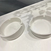 灰皿 アッシュトレイ 陶器 シンプル 無地 おしゃれ 卓上 円形 ラウンド タバコ 煙草 喫煙具 自宅 飲食店 来客用