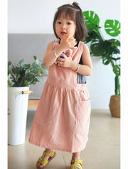 エプロン キッズ 子供用 シンプル 無地 ポケット 調整可能 紐 かわいい おしゃれ 男の子 女の子 幼児 小学生 幼稚園 調理実習