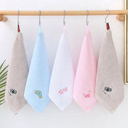 ハンドタオル ループ付き 紐付き お手拭き フェイスタオル 吸水 ひっかけ 吊り下げ 壁掛け かわいい 子供 キッズ キッチン 台所 トイレ バスルーム 浴室