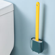 トイレブラシ トイレクリーナー 掃除用具 トイレ用品 シリコン 壁掛け 粘着式 収納ケース付き シンプル かわいい おしゃれ