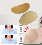 ショルダーパッド 貼る肩パッド 粘着式 2個セット 両肩用 レディース なで肩 補正 貼付け ボディメイク インナー フォーマル スーツ ジャケット コスプレ 冠婚葬祭