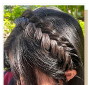 カチューシャ レディース ヘアアクセサリー 編み込み 三つ編み ブラック ブラウン フェイクパール かわいい ヘアアレンジ