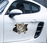 カーステッカー ボディステッカー 車用ステッカー デカール シール 反射 カーアクセサリー 装飾 デコレーション 外装 猫 ネコ 動物 のぞき猫 アニマル カー用品 傷隠し キズ隠し 自動車用品 可愛い