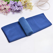 冷却タオル 冷感タオル 30×80cm ひんやりタオル クールタオル 冷やす 涼しい 熱さ対策 熱中症対策 シンプル 無地 スポーツ 運動 アウトドア レジャー イベント 外作業 お出掛け