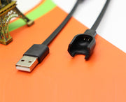 Xiaomiスマートバンド用充電ケーブル スマートウォッチアクセサリー Mi band用 ブラック 便利 USBケーブル
