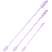 スパチュラ 3本セット メイク道具 化粧用品 ヘラ スティック スプーン すくう 取る シリコン製 ソフト 柔らかい コスメ用品