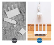 電源タップホルダー 5個セット スライド式 粘着テープ 取り付け 壁掛け 収納 固定式 穴あけ不要 便利
