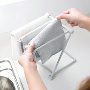 タオルハンガー ふきん掛け ふきんラック スタンド グラス立て 水切り コンパクト 折りたたみ 収納 キッチン 台所 日用雑貨 インテリア ハンガー キッチン雑貨 便利グッズ