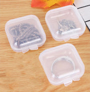 収納ケース プラスチックケース 10個セット アクセサリーケース ミニサイズ 小分けケース 小物入れ 透明 ボックス 正方形 蓋つき 雑貨 収納用 多用途 アクセサリー デコパーツ 小物
