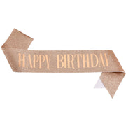 たすき 文字入り パーティー用 誕生日 HAPPYBIRTHDAY お祝い イベント パーティー用品 グッズ サプライズ 演出 主役 ラメ キラキラ カラフル ギフト 軽量 持ち運び簡単