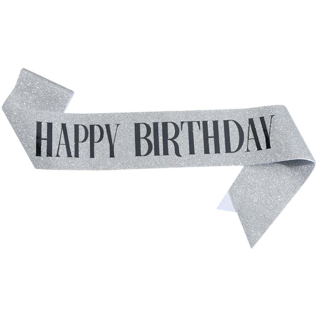 たすき 文字入り パーティー用 誕生日 HAPPYBIRTHDAY お祝い イベント パーティー用品 グッズ サプライズ 演出 主役 ラメ キラキラ カラフル ギフト 軽量 持ち運び簡単