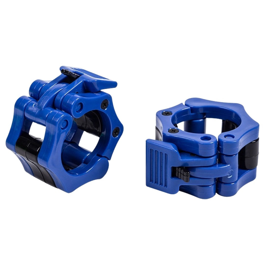 バーベルカラー バーベルクリップ ダンベルクリップ ダンベルロック 2個セット 5cm ワンタッチ プレートストッパー 留め具 スポーツ用品 トレーニング用品 フィットネス用品 スプリングカラー 筋トレ ウェイト調整 シンプル 青 黒 赤 ピンク 緑 黄 灰 橙
