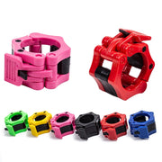 バーベルカラー バーベルクリップ ダンベルクリップ ダンベルロック 2個セット 5cm ワンタッチ プレートストッパー 留め具 スポーツ用品 トレーニング用品 フィットネス用品 スプリングカラー 筋トレ ウェイト調整 シンプル 青 黒 赤 ピンク 緑 黄 灰 橙