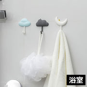 ウォールフック3個セット 壁掛け 粘着 吊り下げ収納 小物掛け 省スペース 耐荷重3kg 穴あけ不要 キッチン 浴室 インテリア