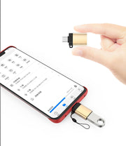 変換コネクタ 単品 Type-C USB3.0 充電 データ転送 変換アダプター パソコン PC スマートフォン 携帯 タブレット ストラップ付き スマホ モバイル USB タイプC
