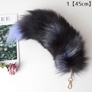バッグチャーム レディース ファーチャーム しっぽ 尻尾 フォックス キツネ 狐 動物 ふわふわ もこもこ 大きめ 巨大 ロング