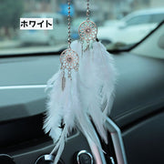 カーアクセサリー 車 装飾 車内 羽根 飾り ルームミラーアクセサリー 車装飾 カー用品 小物 雑貨 おしゃれ かっこいい カジュアル 目印