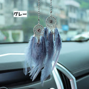 カーアクセサリー 車 装飾 車内 羽根 飾り ルームミラーアクセサリー 車装飾 カー用品 小物 雑貨 おしゃれ かっこいい カジュアル 目印