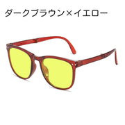 サングラス レディース メンズ ユニセックス UV400 カラー 折り畳み 折りたたみ 紫外線 日差し 日光 対策 眩しさ軽減 屋外 散歩