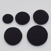ヘッドホン交換用 イヤーパッド 左右2枚セット 1ペア 両耳 カバー クッション スポンジ イヤホン ヘッドフォン ブラック 黒