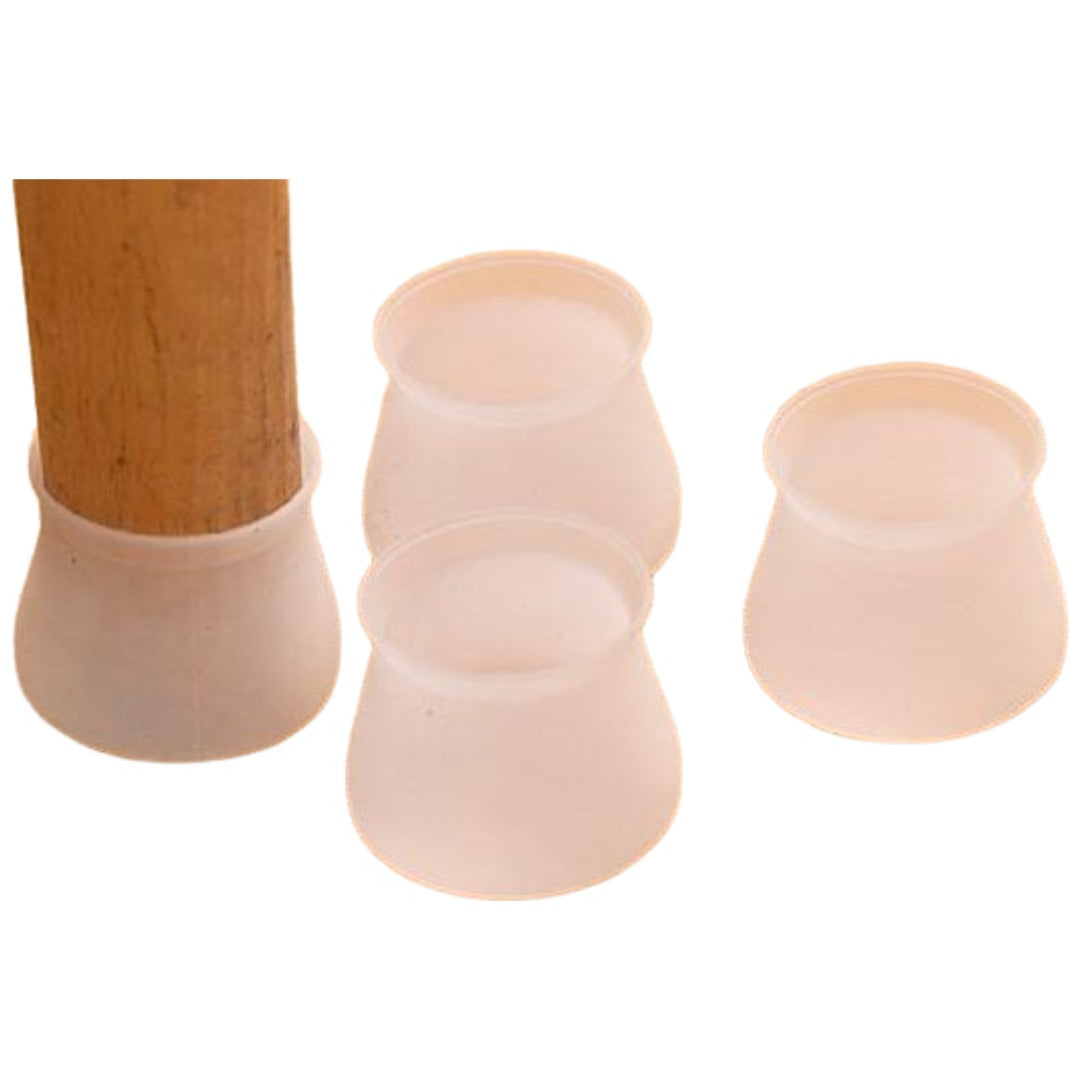 椅子脚カバー 椅子足キャップ 4個セット 1脚分 円形 椅子用部品 イス用部品 シリコン 傷防止 汚れ防止 滑り止め 保護 パッド フローリング 畳