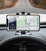 スマホホルダー スマホスタンド カー用品 車用品 カーアクセサリー 車載 挟む 回転 角度調節 数字 ナンバー スマートフォン 携帯電話 ブラック 黒 シンプル 便利