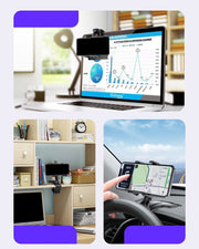 スマホホルダー スマホスタンド カー用品 車用品 カーアクセサリー 車載 挟む 回転 角度調節 数字 ナンバー スマートフォン 携帯電話 ブラック 黒 シンプル 便利