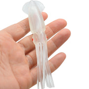 ソフトルアー イカ型ワーム 単品 1個 12.5cm 9.5g ソフトベイト 半透明 ラメ入り ドット 疑似餌 釣り餌 フィッシング用品 釣具 釣り つり 仕掛け 海釣り 船釣り 川釣り アウトドア用品