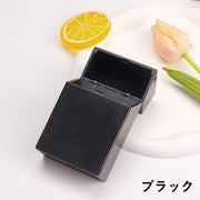 シガレットケース タバコケース ハード プッシュオープンタイプ 煙草入れ 無地 単色 シンプル おしゃれ 収納ケース 喫煙具 小物入れ