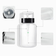 ネイルディスペンサー ロック式ディスペンサー 200ml ネイル検定 ネイルアートツール ネイル道具 ネイルケア ボトル 溶剤入れ ネイルオフ リムーバー 除光液入れ ネイル用品