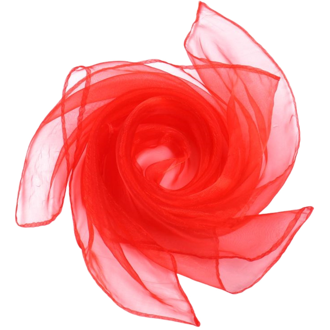 リトミックスカーフ 60×60cm 単品 キッズ 子供 子ども レッド バリエーション画像