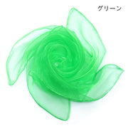 リトミックスカーフ 60×60cm 単品 キッズ 子供 子ども シフォン 薄手 正方形 四角形 無地 ダンス お遊戯 リズム遊び カラフル