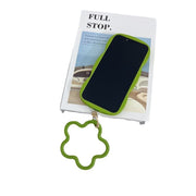 スマホリングストラップ シリコンリング スマホ用品 フラワー ブルー ホワイト ピンク シンプル かわいい 落下防止