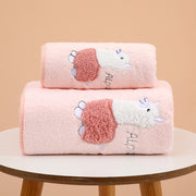 バスタオル 140×70cm ループ付き 紐付き アルパカ 吸水 吊り下げ 引っ掛け かわいい シンプル バス用品 バスグッズ 便利