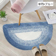 バスマット 足ふきマット 洗面所マット 玄関マット トイレマット 半円形 長方形 楕円形 洗える 北欧風 柔らかい ふわふわ もこもこ 可愛い おしゃれ 快適 洗濯可能 お風呂場 浴室 キッチン 台所 居間 生活雑貨 緑 青 グレー ピンク ブラウン 40 60cm