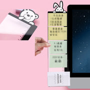モニター用メモボード 付箋ボード パソコン モニタ関連用品 PCモニター ボード 貼付け場所 付箋 スマートフォンスタンド クマ パンダ カード収納