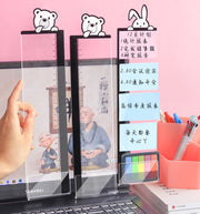 モニター用メモボード 付箋ボード パソコン モニタ関連用品 PCモニター ボード 貼付け場所 付箋 スマートフォンスタンド クマ パンダ カード収納