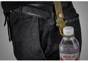ペットボトルホルダー ボトルホルダー アウトドア用品 ベルトに取り付け バックル ワンタッチバックル 取り外し可 スナップボタン 面ファスナー 便利グッズ ハイキング 登山 釣り キャンプ 日用品 ベルトループ 持ち運び コンパクト 黒 緑 カーキ
